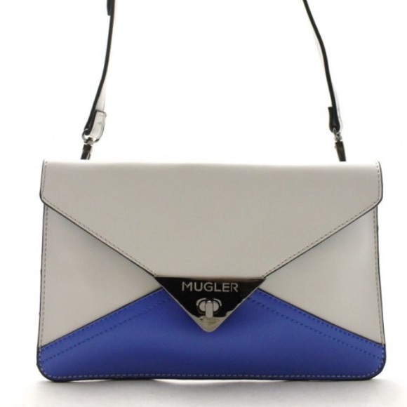 Mugler Handbags - NEW MUGLER Blue & Grey Cross Body Purse!